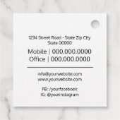 ありがとう，ギフトラベル，ラベル，ビジネス包装 フェイバータグ (裏面)