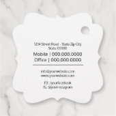 ありがとう，ギフトラベル，ラベル，ビジネス包装 フェイバータグ (裏面)