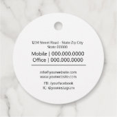 ありがとう，ギフトラベル，ラベル，ビジネス包装 フェイバータグ (裏面)