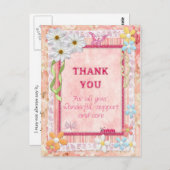 ありがとう ケアラー 花 クラフト カード (正面/裏面)