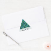 ありがとう ケルトノット - 青緑 ありがとう 三角形シール (封筒)