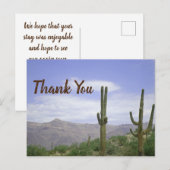 ありがとう ゲスト デザート フォト サグアロ カクタス ポストカード (正面/裏面)