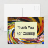 ありがとう ゲスト ブライト タイダイ スワール 感謝 ポストカード (正面/裏面)