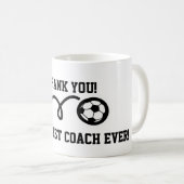ありがとう コーチ | サッカー ボール マグカップ (正面右)