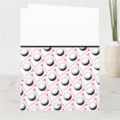 ありがとう コーチ レディース ゴルフ チーム ピンク ブラック ホワイト カード (裏面)