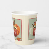 ありがとう，コーヒーマグ&パンプキン秋テーマ 紙コップ (右)