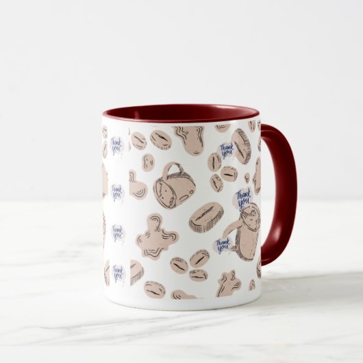 "ありがとう" コーヒー、紅茶 マグカップ (正面右)