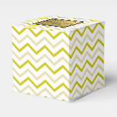 ありがとう ゴールドグリッター ジグザグ チェブロンパターン フェイバーボックス (正面サイド)