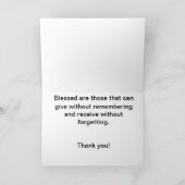 ありがとう サンキューカード (内部)