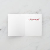 ありがとう サンキューカード (内部)