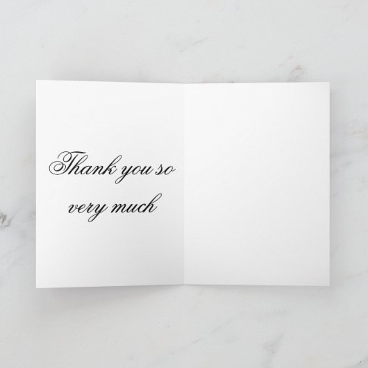 ありがとう サンキューカード (内部)