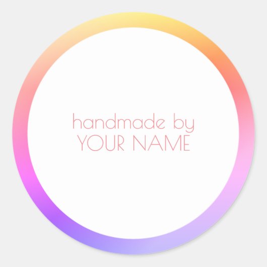 ありがとう、ショップ、注文ステッカー ラウンドシール (正面)