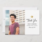 ありがとう|シンプル高校卒業表 サンキューカード (正面)