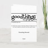 ありがとう – スカウトのまわりに サンキューカード (裏面)