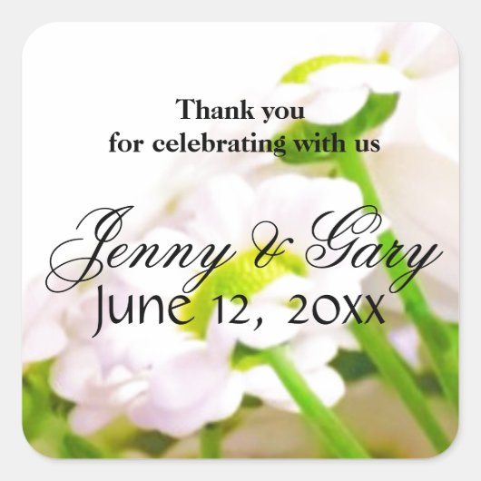 ありがとう スクエアシール (正面)