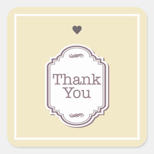 ありがとう スクエアシール (正面)