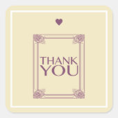 ありがとう スクエアシール (正面)