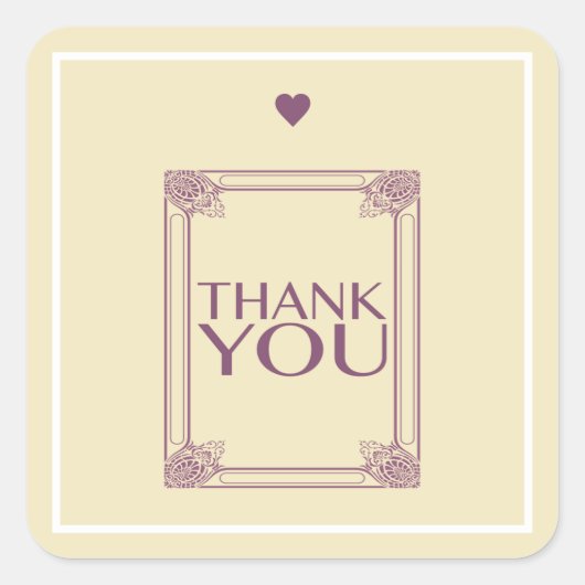 ありがとう スクエアシール (正面)