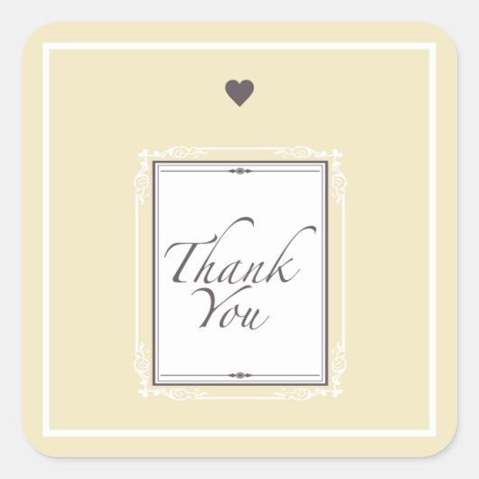 ありがとう スクエアシール (正面)