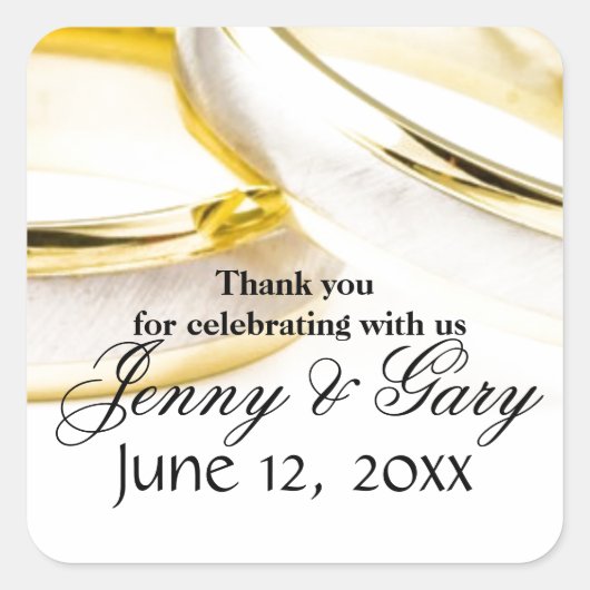 ありがとう スクエアシール (正面)