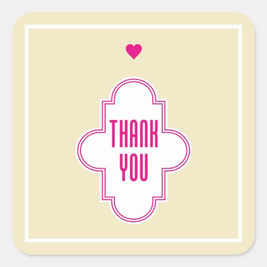 ありがとう スクエアシール (正面)