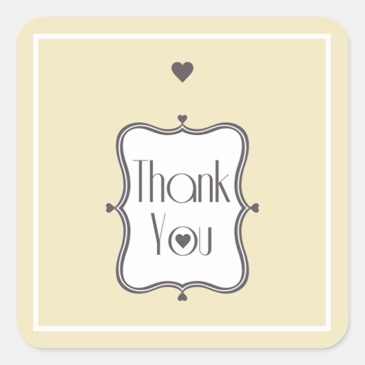 ありがとう スクエアシール (正面)