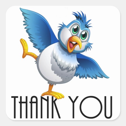 ありがとう スクエアシール (正面)