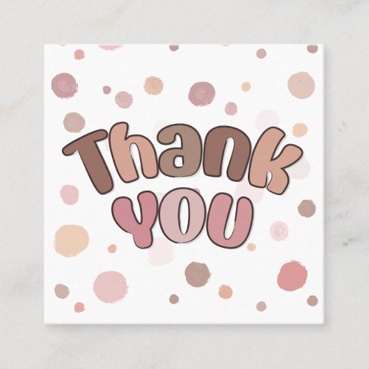 ありがとう スクエア名刺 (正面)