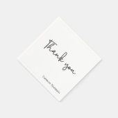 ありがとう| スクリプトフォント | 卒業 スタンダードカクテルナプキン (角)