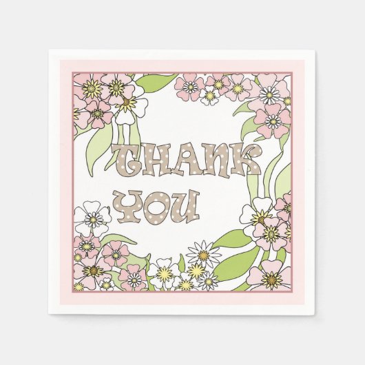 ありがとう スタンダードカクテルナプキン (正面)