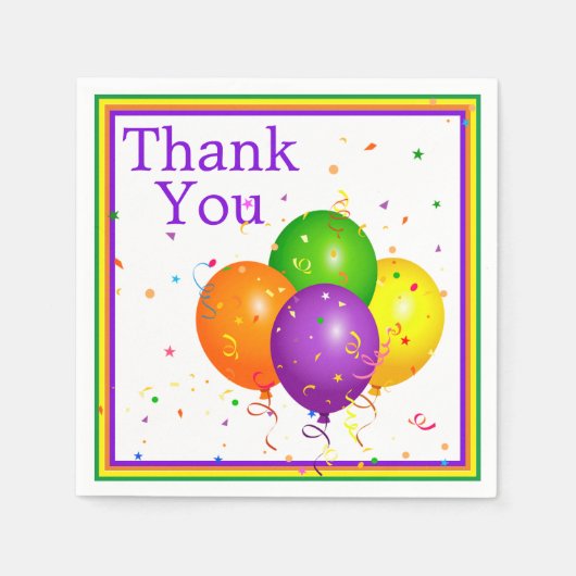 ありがとう スタンダードカクテルナプキン (正面)