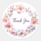 「ありがとう」ステッカー ラウンドシール (正面)