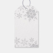 ありがとう スノー なんて素敵な ウィンター ワンダーランド シルバー ギフトタグ (裏面)