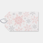 ありがとう スノー なんて素敵な ウィンター ワンダーランド ピンク シルバー ギフトタグ (裏面横)