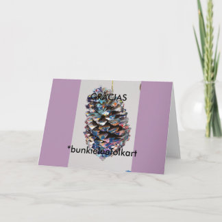 ありがとう! スペイン語、挨拶状; GRACIAS. カード