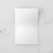 「ありがとう！」スミレの折りたたみグリーティングカード カード (内部)