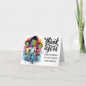 ありがとう ゾンビの衣装 子供用 サンキューカード (正面)