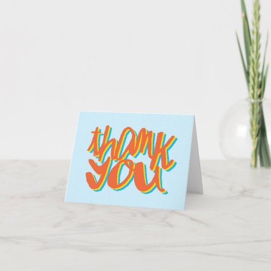 ありがとう タイプ, パウダーブルー サンキューカード (正面)