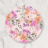 ありがとう タイポグラフィ パステル 草原 野の花 フェイバータグ (裏面)