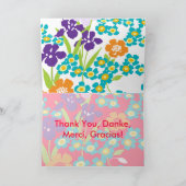 ありがとう、ダンク、メルシ、グラシアスカード サンキューカード (内部)