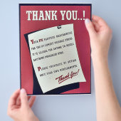 ありがとう！ チラシ (手)