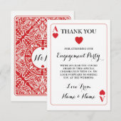 ありがとう トランプ エース ハート 赤 サンキューカード (正面/裏面)