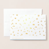 ありがとう、ドクター。レッドカーネーション 箔カード (裏面封筒付き)