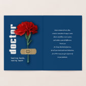 ありがとう、ドクター。レッドカーネーション 箔カード (内部)