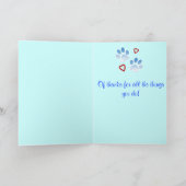 ありがとう:ドッグウォーカー、ドッグシッター、または犬のトリマー サンキューカード (内部)