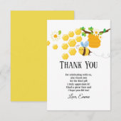 ありがとう、ハチ、ミツバチ、ハチミツ、クマバチ 招待状 (正面/裏面)