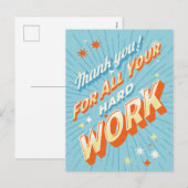 ありがとう ハッピーアドミニストレーティブプロフェッショナルズデー シーズンポストカード (正面/裏面)