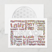 ありがとう…ハート ポストカード (正面/裏面)