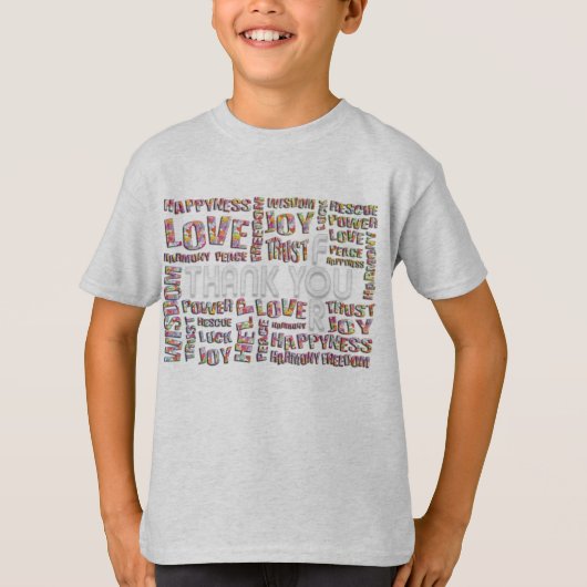 ありがとう…ハート Tシャツ (正面)