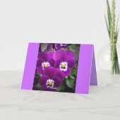 ありがとう、パンジー サンキューカード (裏面)